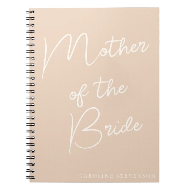  budens mamma Modern Script-Anpassningsbar Anteckningsbok (Framsidan)