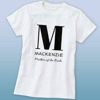 Budens mamma Monogram Namn T Shirt