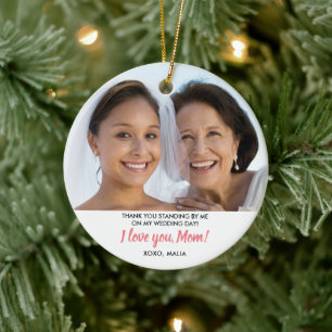 Budens mamma Personlig Fotojul - jul Julgransprydnad Keramik