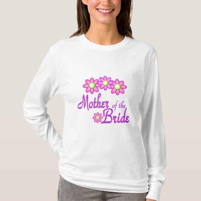 Budens mamma/Roligt Flower T Shirt (Framsida)