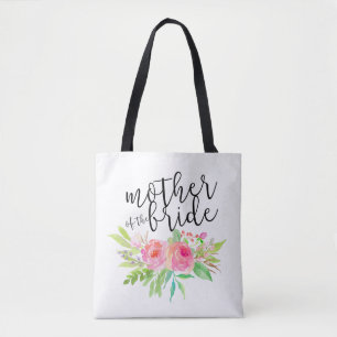 budens mamma rosa blommigt tygkasse