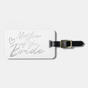 Budens mamma - Silver faux foil Bagagebricka
