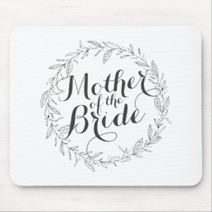 Budens mamma Simple Blommigt Bröllop Mousepad Musmatta
