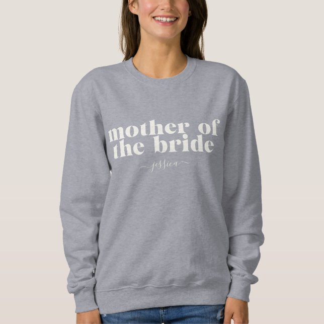 Budens mamma Simple Modern Namn  T Shirt (Framsida)
