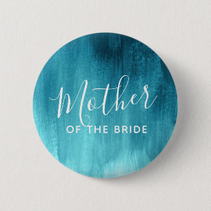 Budens mamma teal aqua abstrakt pin knapp