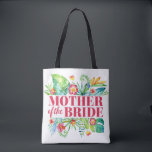Budens mamma Tropical Destination Wedding Tygkasse<br><div class="desc">Utformningen har en modern vattenfärgsdesign med tropiska löv och blommigtar.</div>