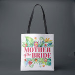 Budens mamma Tropical Destination Wedding Tygkasse<br><div class="desc">Utformningen har en modern vattenfärgsdesign med tropiska löv och blommigtar.</div>