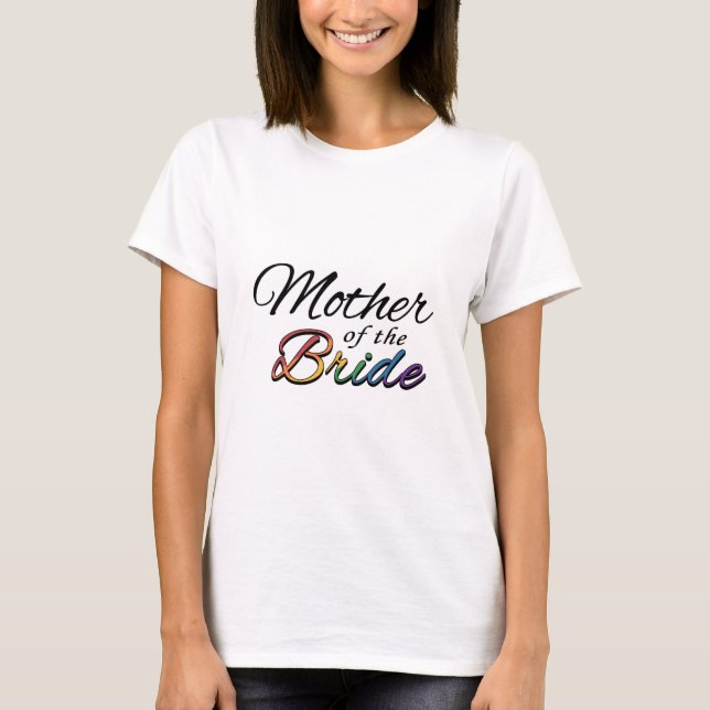 Budens mamma Typography Lesbisk Pride Tee (Framsida)
