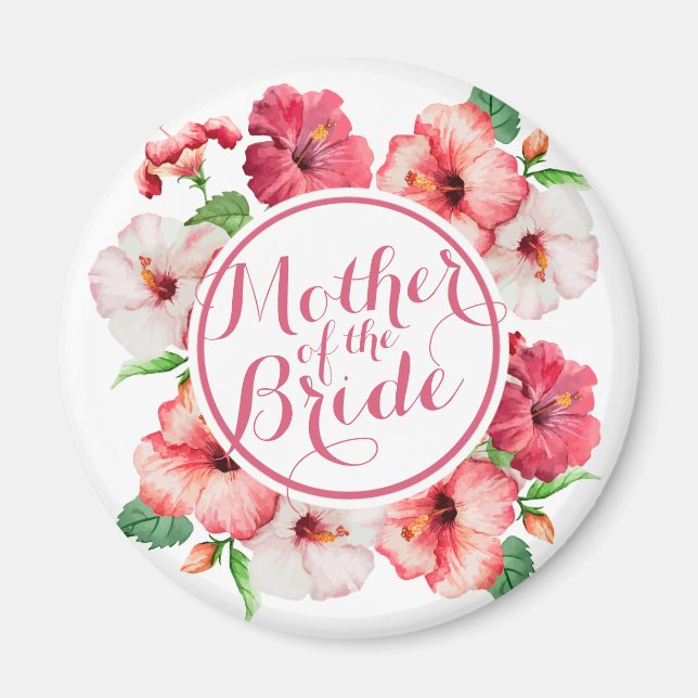 Budens mamma Watercolor Bröllop | Magnet (Framsidan)
