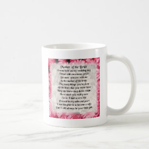 Budens mammadikt - rosa blom- design kaffemugg