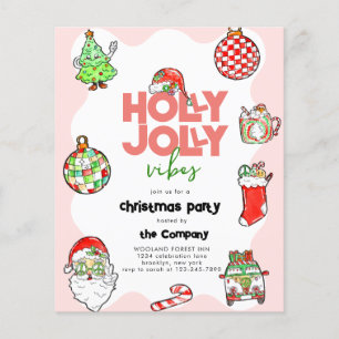 BUDET Festive Retro Holly Jolly Party