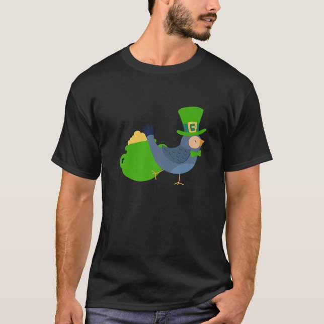 Budgerigar Budgie St. Patricks Day Bird T Shirt (Framsida)