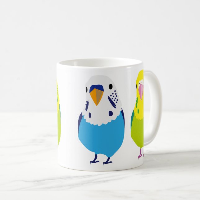 Budgerigar Kaffemugg (Framsida höger)