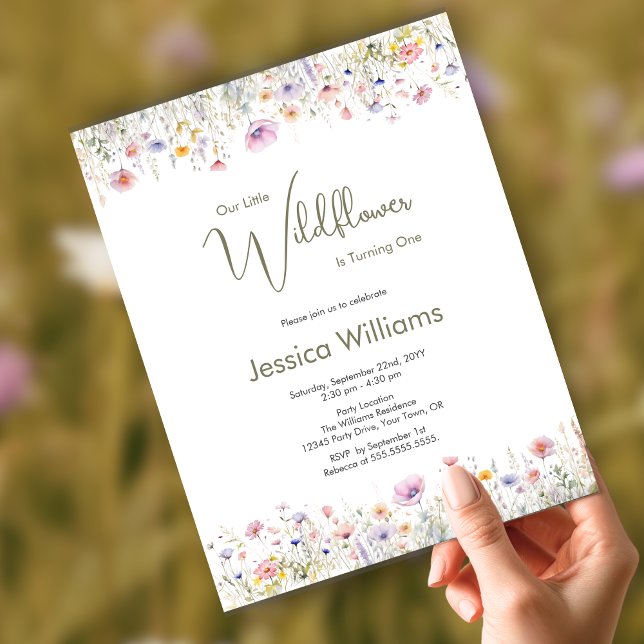 Budget 1 Birthday Little Wildblomma Turing One (Skapare uppladdad)