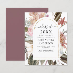 Budget 2022 Studenten Boho Dusty Rosa Burgundy