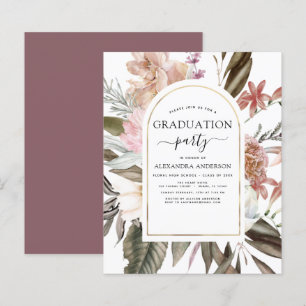 Budget 2022 Studenten Boho Dusty Rosa Burgundy
