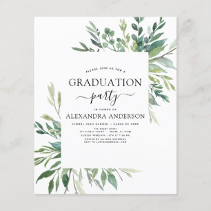 Budget 2022 Studenten Botanical Grey Flygblad