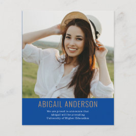 Budget 2023 - enkel inbjudan till fotografi av blå flygblad