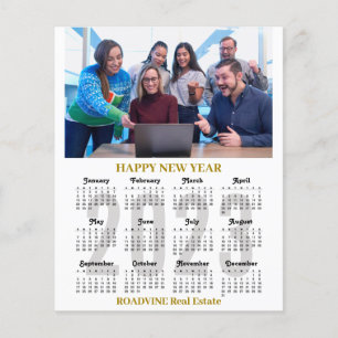 Budget 2023 - Kalender - Affärsmodern Guld Black