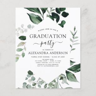 Budget 2023 Studenten Botanical Grey Flygblad