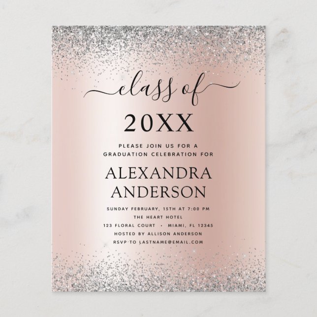 Budget 2023 Studenten Guld Rosa Silver Flygblad (Framsidan)