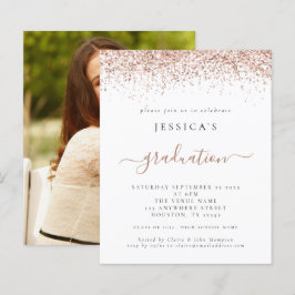 Budget 2024 Examen Foto Rosa Guld Glitter