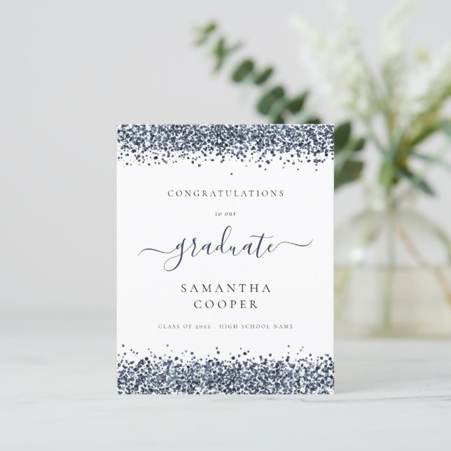 Budget 2024: Meddelande om Studenten Blue Glitter (Stående Fram)