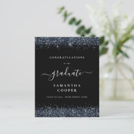 Budget 2024: Svartvit Studenten Blue Glitter