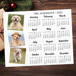 Budget 2026 Anpassningsbar Pet Photo Hund Calendar