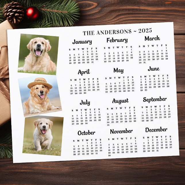Budget 2026 Anpassningsbar Pet Photo Hund Calendar (Skapare uppladdad)