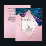 BUDGET 21-årsfirande Glittrig AGAT Glitter Inbjuda<br><div class="desc">Dessa budgetvänliga 21-års inbjudningar från Zazzle har en glamourös, färgrik design med blå, rosa, guld eller silver glitteraccent (obs: designen är inte riktigt glitter). Inbjudningarna finns tillgängliga i olika typer av kartong och kan anpassas med text på båda sidor för RSVP-information, evenemangsinformation och dresscode. Dessa inbjudningar är perfekta för alla...</div>