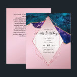 BUDGET 21-årsfirande Glittrig AGAT Glitter Inbjuda<br><div class="desc">Dessa budgetvänliga 21-års inbjudningar från Zazzle har en glamourös, färgrik design med blå, rosa, guld eller silver glitteraccent (obs: designen är inte riktigt glitter). Inbjudningarna finns tillgängliga i olika typer av kartong och kan anpassas med text på båda sidor för RSVP-information, evenemangsinformation och dresscode. Dessa inbjudningar är perfekta för alla...</div>