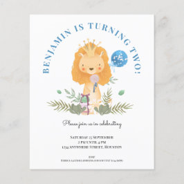 Budget 2:a födelsedag Lejona inbjudningar till poj