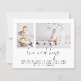 Budget 2 Foto 1:a födelsedag Kärlek och Hugs Tack