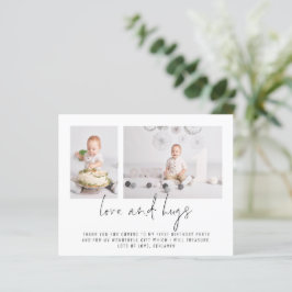 Budget 2 Foto 1:a födelsedag Kärlek och Hugs Tack