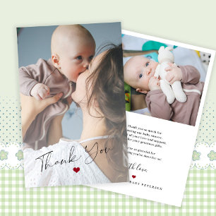 Budget 2 foto baby enkel tackkort
