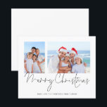 Budget 2 Foto Script God Jul Florida<br><div class="desc">Budget Familj 2 Foto Manus Merry Christmas från Florida. Ett prisvärt BUDGET-alternativ i mindre storlek 4, 5 x 5, 6 ”halvblank 110lbs vikt, som har liknande tjocklek som ett vykort (kan dock inte användas som vykort). VÄNLIGEN OBSERVERA att det finns EN per ark. Byt helt enkelt ut de två exempelbilderna...</div>