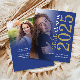 Budget 2 fotoblå Guld 2025 Studenten-meddelande
