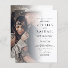 Budget 2 Foton QR Code Bohemian Wedding bjudande i