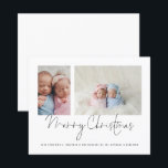 Budget 2 Photo Collage Baby Twillingars Första jul<br><div class="desc">Budgetfamilj 2 Photo Collage Baby Twillingars Första julkortet. Ett ekonomiskt alternativ i BUDGET på en mindre storlek på 4, 5 x 5, 6 tum (110 lbs vikt), som är av samma tjocklek som ett vykort (är dock inte lämpligt för använda som vykort). OBSERVERA ATT DET FINNS EN PER lakan. Byt...</div>