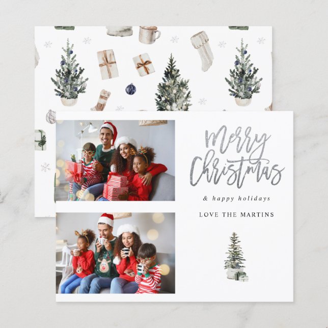 Budget 2 Photo Julgran Modern (Fram/baksida)