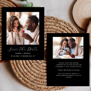 Budget 2-Photo Minimal Black Spara datum