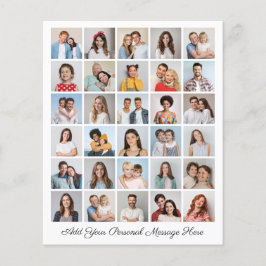 Budget 30 Fotokollage Lägg till Hälsning Flygblad