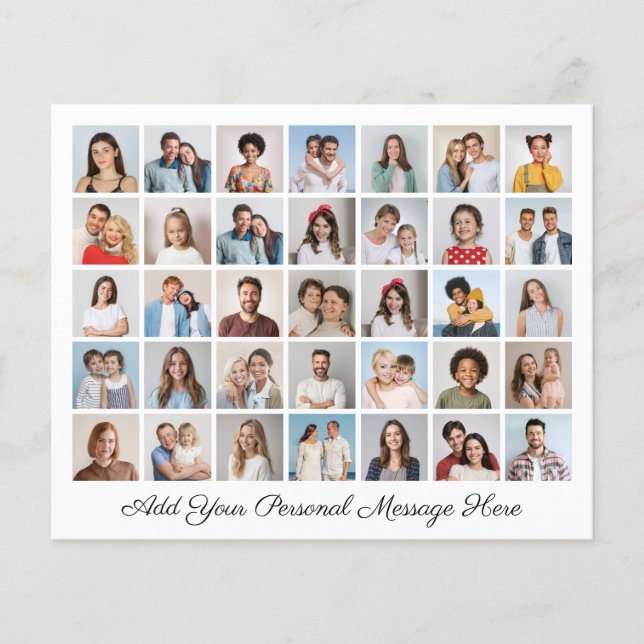 Budget 35 Fotokollage Lägg till ditt eget gratulat (Framsida)