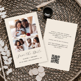 Budget 3-Foto Collage Beige Spara Datum