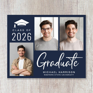 Budget 3 Fotoblått Studenten-meddelande