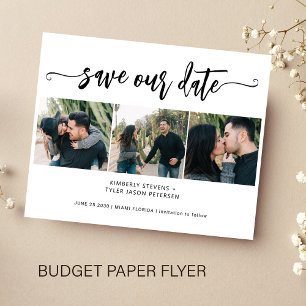 Budget 3 fotosamlingstidpunkt för modern spara i b flygblad