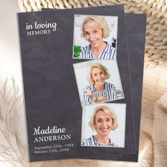 Budget 3 Fotosympati - begravning Tack Anteckningskort (Skapare uppladdad)