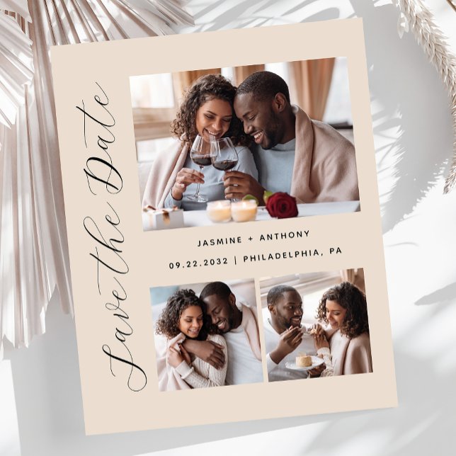 Budget 3-Photo Beige Spara datum (Skapare uppladdad)