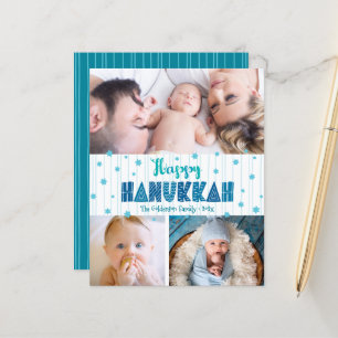 Budget 3 Photo Lycklig Hanukkah Turkvoise Stars Ca